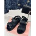 Miu Miu Women's Sandals in Black Matelasse Nappa Leather Miu Miu Women's Sandals in Black Matelasse Nappa Leather