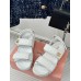 Miu Miu Women's Sandals in White Matelasse Nappa Leather Miu Miu Women's Sandals in White Matelasse Nappa Leather