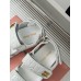 Miu Miu Women's Sandals in White Matelasse Nappa Leather Miu Miu Women's Sandals in White Matelasse Nappa Leather
