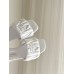 Miu Miu Women's Slides in White Matelasse Nappa Leather