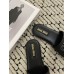 Miu Miu Women's Slides in Black Raffia-effect Woven Fabric Miu Miu Women's Slides in Black Raffia-effect Woven Fabric