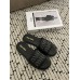 Miu Miu Women's Slides in Black Raffia-effect Woven Fabric Miu Miu Women's Slides in Black Raffia-effect Woven Fabric