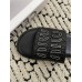 Miu Miu Women's Slides in Black Raffia-effect Woven Fabric Miu Miu Women's Slides in Black Raffia-effect Woven Fabric