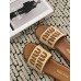 Miu Miu Women's Slides in Beige Raffia-effect Woven Fabric Miu Miu Women's Slides in Beige Raffia-effect Woven Fabric