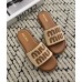 Miu Miu Women's Slides in Beige Raffia-effect Woven Fabric Miu Miu Women's Slides in Beige Raffia-effect Woven Fabric