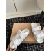 Miu Miu Women's Slide Sandals in White Matelasse Nappa Leather Miu Miu Women's Slide Sandals in White Matelasse Nappa Leather