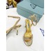 Prada Heel Sandals 85mm in Satin with Crystals