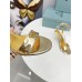 Prada Heel Sandals 85mm In Gold Metallic Leather Prada Heel Sandals 85mm In Gold Metallic Leather
