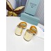 Prada Heeled Slide Sandals 65mm In Gold Metallic Leather Prada Heeled Slide Sandals 65mm In Gold Metallic Leather