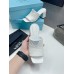Prada Heeled Slide Sandals 65mm In White Nappa Leather Prada Heeled Slide Sandals 65mm In White Nappa Leather