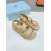 Prada Padded Sandals In Beige Nappa Leather Prada Padded Sandals In Beige Nappa Leather