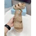 Prada Padded Sandals In Beige Nappa Leather Prada Padded Sandals In Beige Nappa Leather