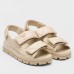 Prada Padded Sandals In Beige Nappa Leather Prada Padded Sandals In Beige Nappa Leather