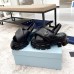 Prada Monolith Padded Sandals In Black Nappa Leather Prada Monolith Padded Sandals In Black Nappa Leather