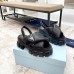 Prada Monolith Padded Sandals In Black Nappa Leather Prada Monolith Padded Sandals In Black Nappa Leather