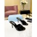 Prada Heeled Sandals 75mm in Black Brushed Leather Prada Heeled Sandals 75mm in Black Brushed Leather