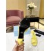 Prada Heeled Sandals 75mm in Yellow Brushed Leather Prada Heeled Sandals 75mm in Yellow Brushed Leather
