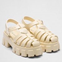 Prada Foam Sandals in Quartz Rubber Prada Foam Sandals in Quartz Rubber
