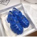 Prada Foam Sandals in Blue Rubber Prada Foam Sandals in Blue Rubber