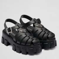 Prada Foam Sandals in Black Rubber Prada Foam Sandals in Black Rubber