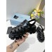 Prada Foam Sandals in Black Rubber Prada Foam Sandals in Black Rubber