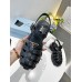 Prada Foam Sandals in Black Rubber Prada Foam Sandals in Black Rubber