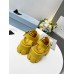 Prada Foam Sandals in Yellow Rubber Prada Foam Sandals in Yellow Rubber