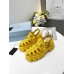 Prada Foam Sandals in Yellow Rubber Prada Foam Sandals in Yellow Rubber