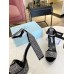 Prada Platform Sandals 135mm in Black Satin with Crystals Prada Platform Sandals 135mm in Black Satin with Crystals