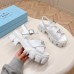 Prada Monolith Sandals in White Rubber Prada Monolith Sandals in White Rubber