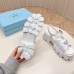 Prada Monolith Sandals in White Rubber Prada Monolith Sandals in White Rubber