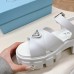 Prada Monolith Sandals in White Rubber Prada Monolith Sandals in White Rubber