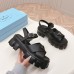 Prada Monolith Sandals in Black Rubber Prada Monolith Sandals in Black Rubber