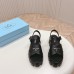 Prada Monolith Sandals in Black Rubber Prada Monolith Sandals in Black Rubber
