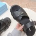 Prada Monolith Sandals in Black Rubber Prada Monolith Sandals in Black Rubber