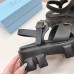 Prada Monolith Sandals in Black Rubber Prada Monolith Sandals in Black Rubber
