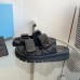 Prada Women's Sandals in Black Padded Nappa Leather Prada Women's Sandals in Black Padded Nappa Leather