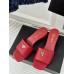 Prada Heeled Sandals 35mm in Red Saffiano Leather