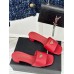 Prada Heeled Sandals 35mm in Red Saffiano Leather