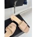 Prada Heeled Sandals 35mm in Beige Saffiano Leather Prada Heeled Sandals 35mm in Beige Saffiano Leather