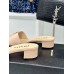 Prada Heeled Sandals 35mm in Beige Saffiano Leather Prada Heeled Sandals 35mm in Beige Saffiano Leather