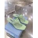 Prada Heeled Thong Sandals In Aqua Brushed Leather Prada Heeled Thong Sandals In Aqua Brushed Leather
