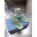 Prada Heeled Thong Sandals In Aqua Brushed Leather Prada Heeled Thong Sandals In Aqua Brushed Leather