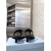 Prada Heeled Thong Sandals In Black Brushed Leather Prada Heeled Thong Sandals In Black Brushed Leather