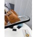 Prada Double-strap Sandals In Brown Leather Prada Double-strap Sandals In Brown Leather
