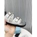 Prada Double-strap Sandals In White Leather Prada Double-strap Sandals In White Leather