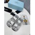 Prada Double-strap Sandals In White Leather Prada Double-strap Sandals In White Leather