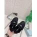 Prada Women's Slippers In Black Shearling Prada Women's Slippers In Black Shearling