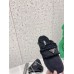 Prada Women's Slippers In Black Shearling Prada Women's Slippers In Black Shearling
