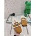 Prada Women's Slippers In Tan Shearling Prada Women's Slippers In Tan Shearling
